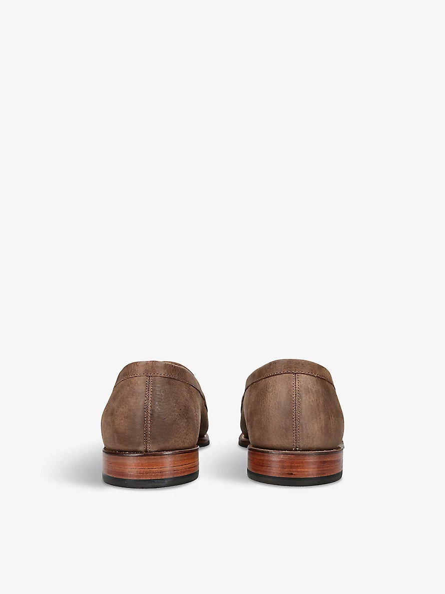 Floyd penny-slot leather loafers - 4