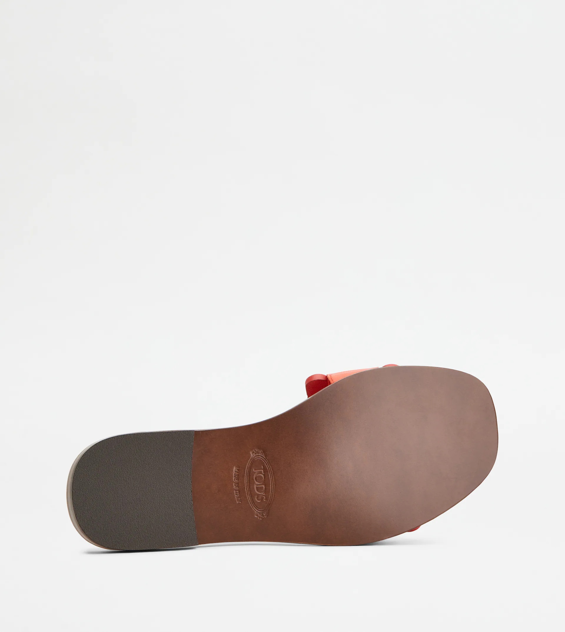 SANDALS IN LEATHER - RED - 4