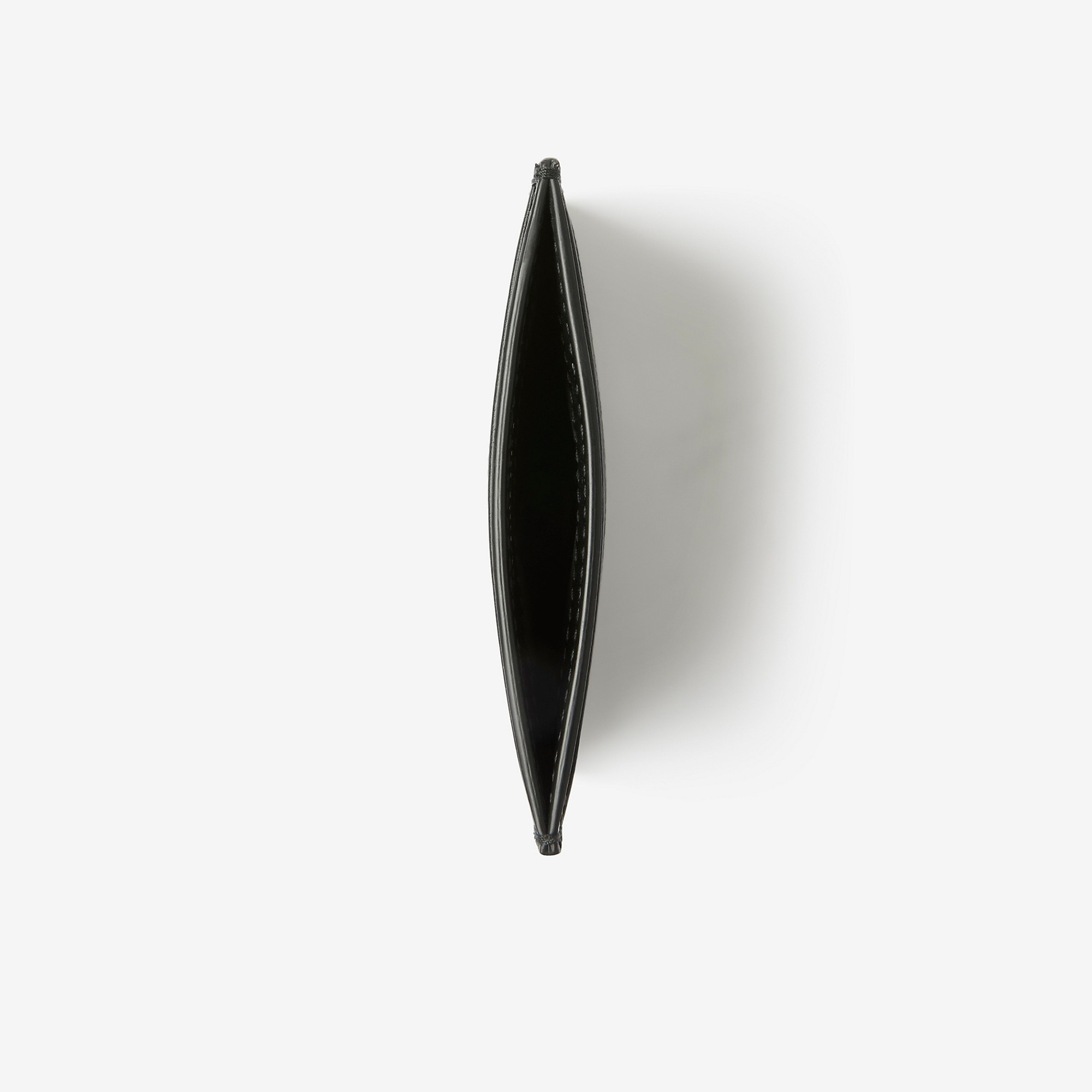Check and Leather Card Case - 2