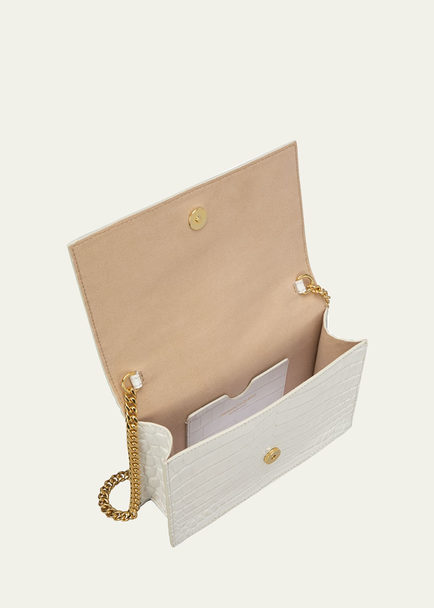 Mini Mock-Croc Crossbody Bag with Small Skull - 3