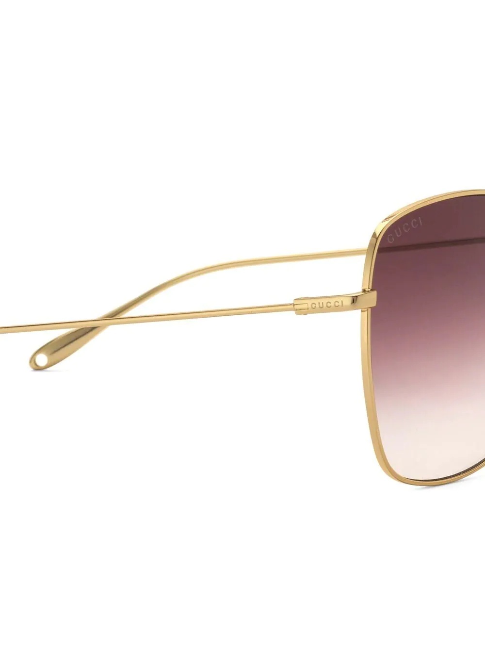 charm-detail square-frame sunglasses - 3