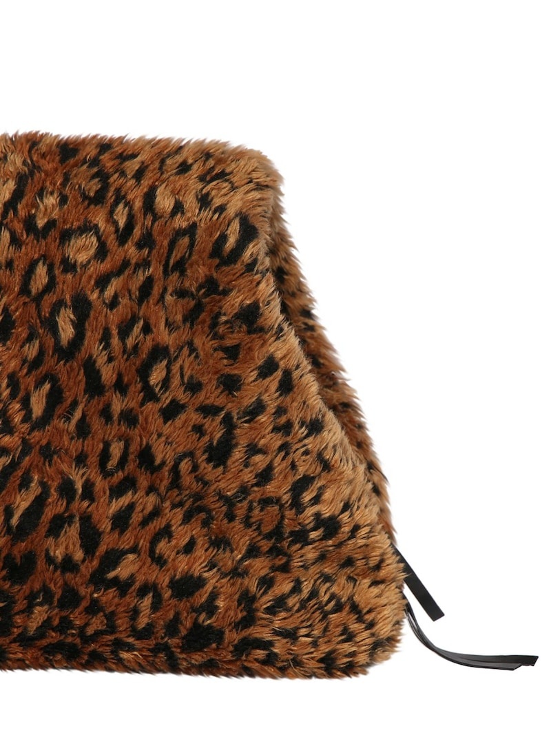 Medium faux fur puffer bag - 4