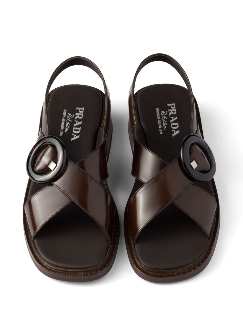 Prada Women Leather Slingback Sandals - 3