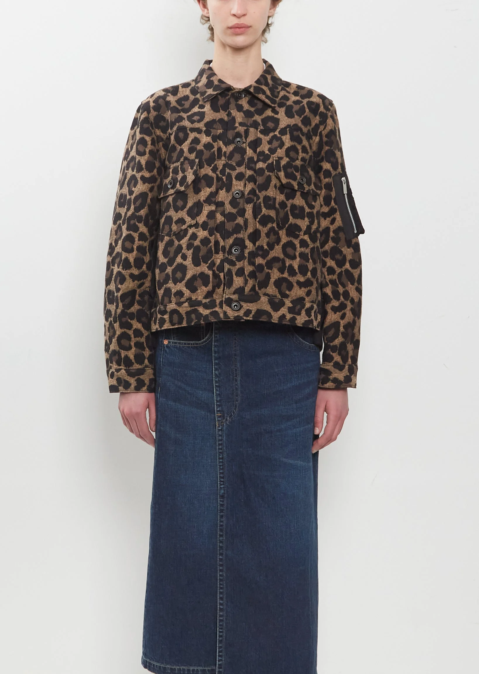 Leopard x Nylon Twill Jacket - 1