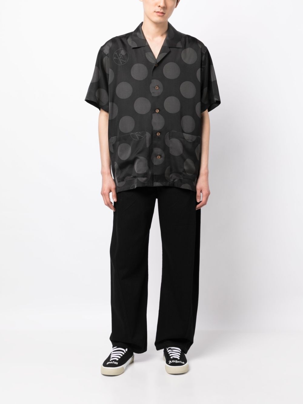 polka-dot silk shirt - 2