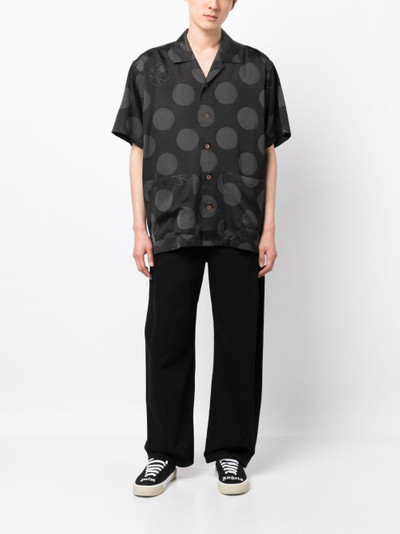 mastermind JAPAN polka-dot silk shirt outlook