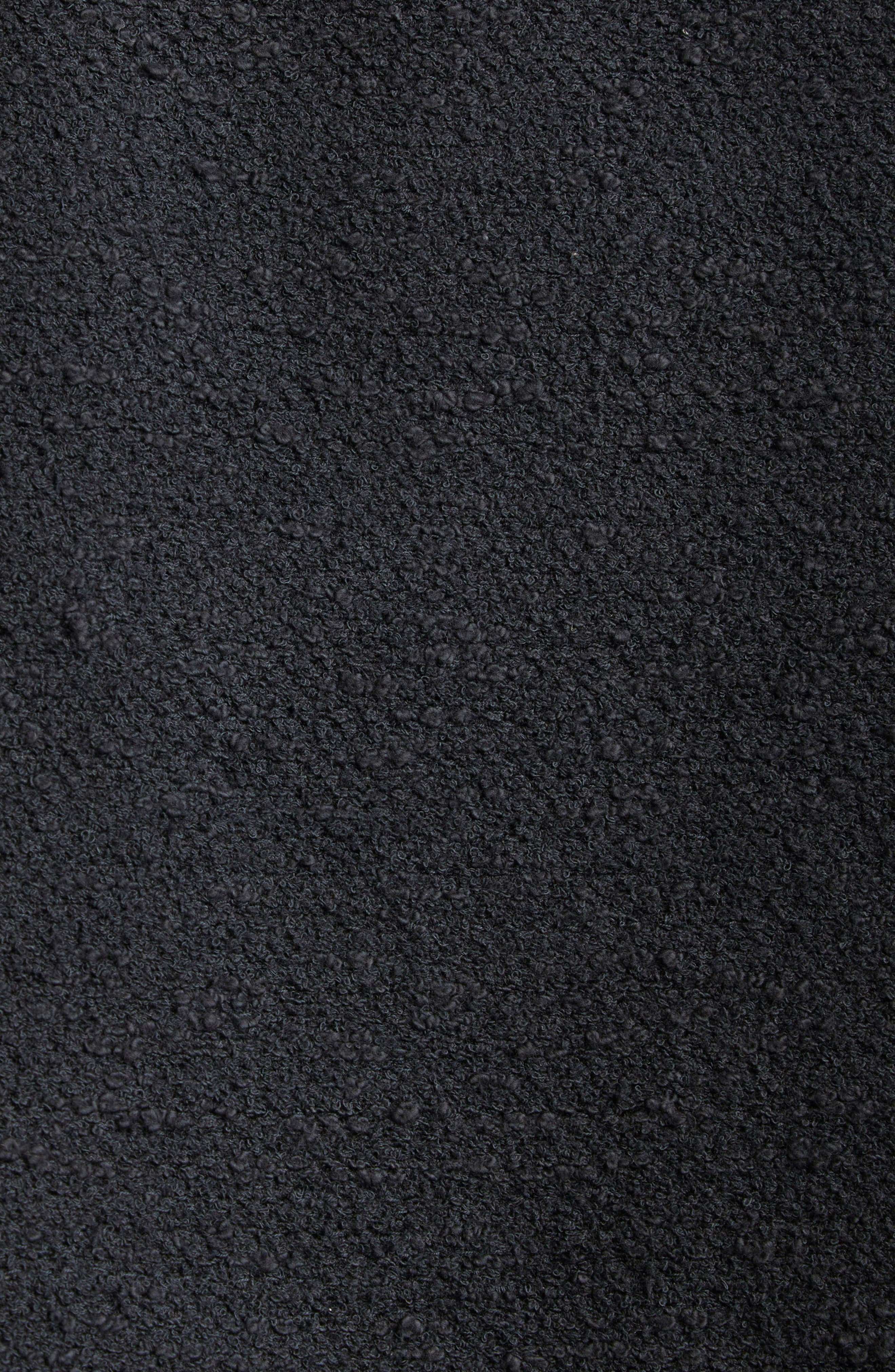 Oscar de la Renta Peony Detail Tweed Crop Cape in Black at Nordstrom - 6