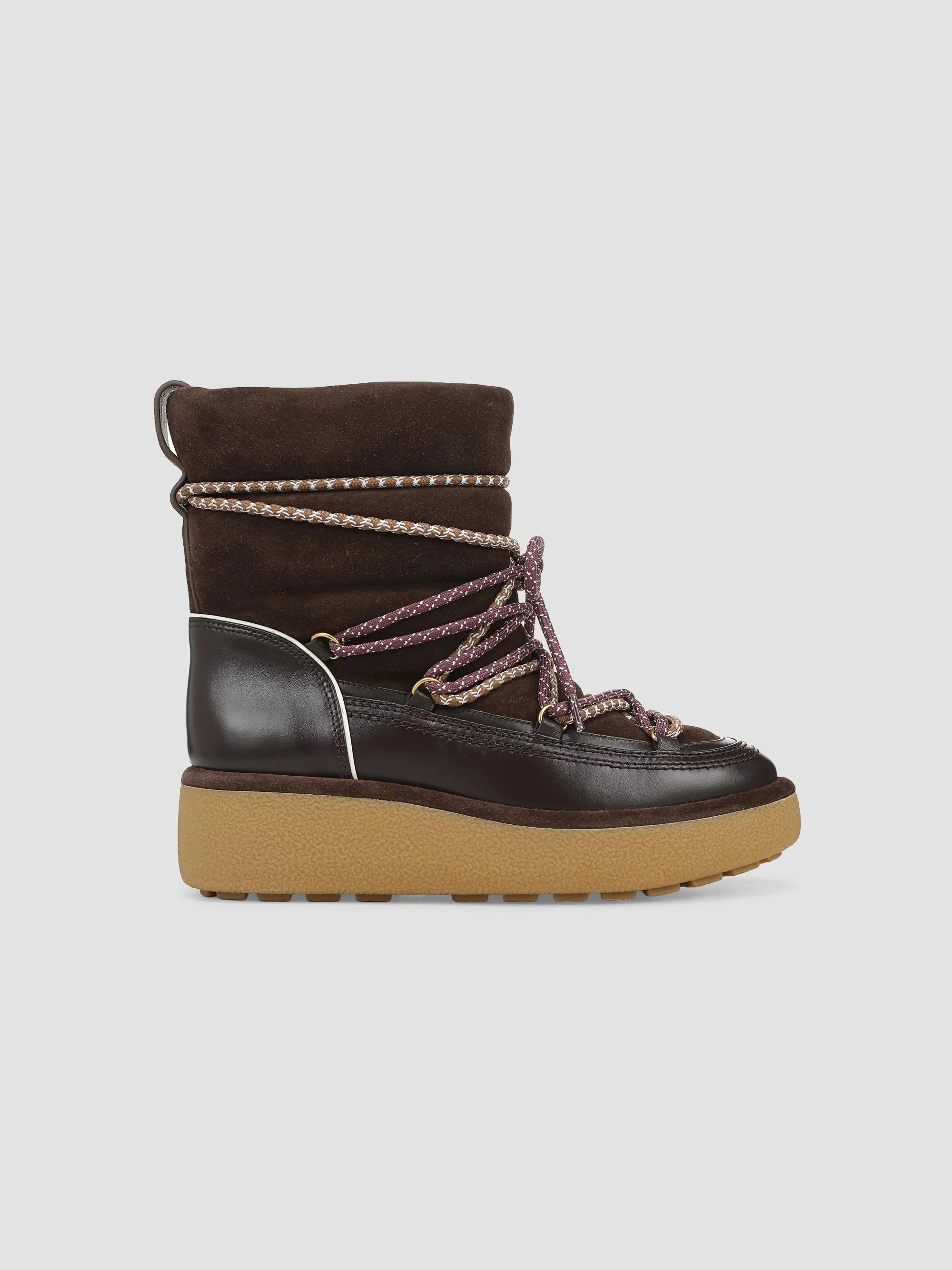 Women's Kirsta Suede Snow Boots - Espresso Multi - 1