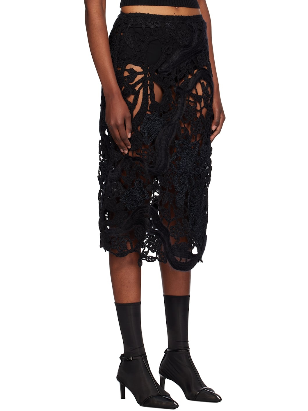 Black Cornelly Midi Skirt - 2