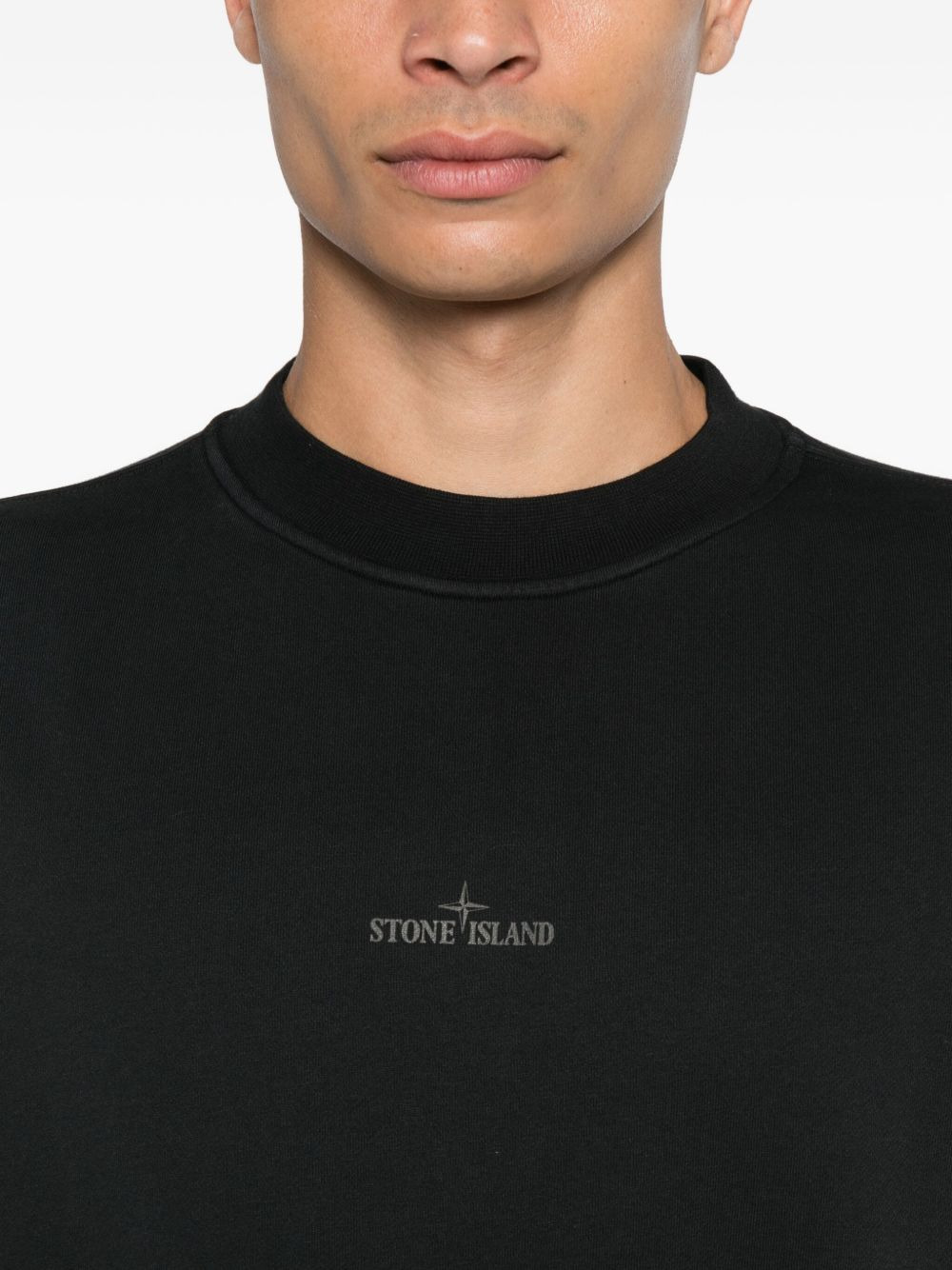 logo-embroidered cotton sweatshirt - 5