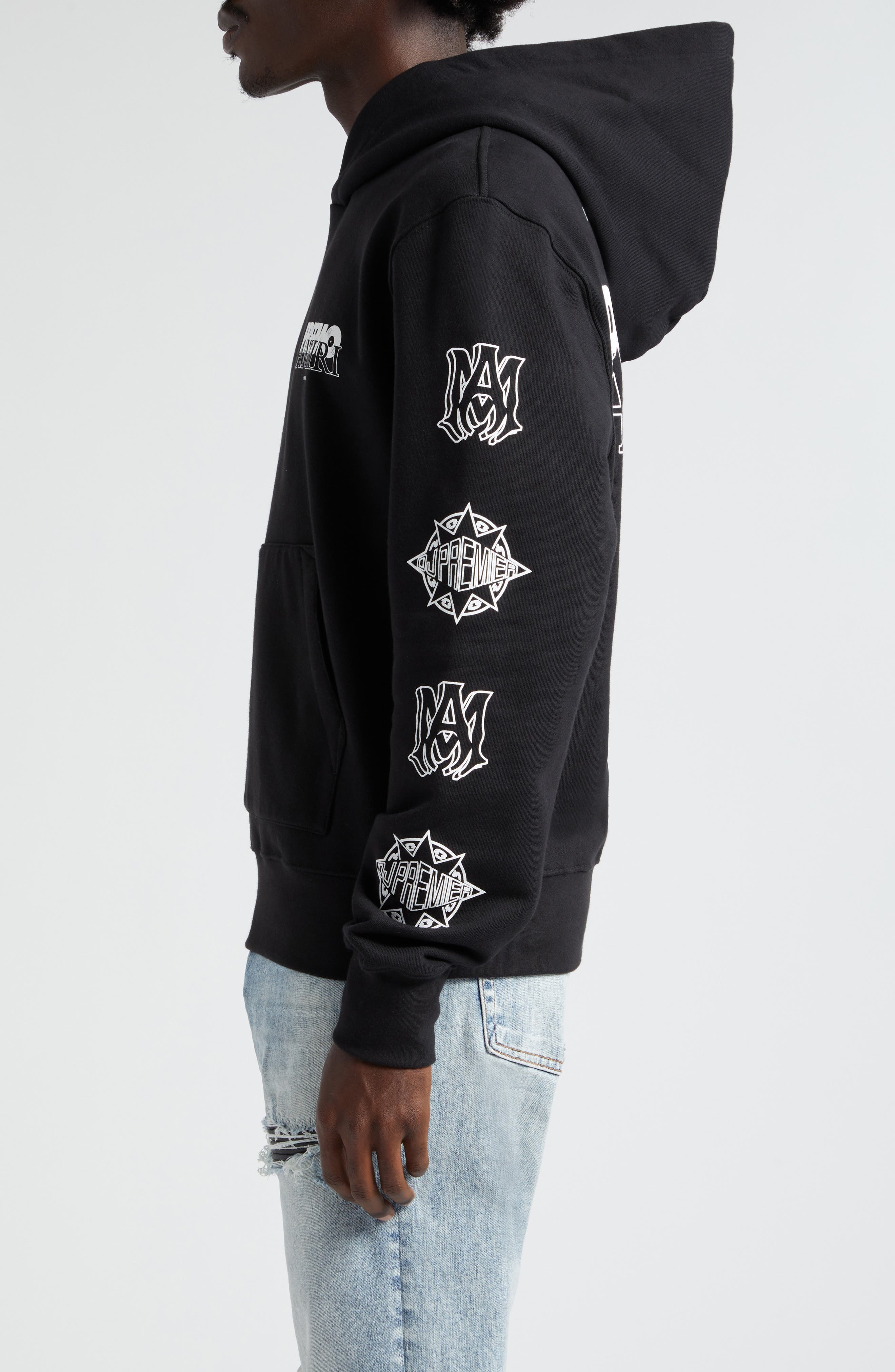 x Premier Records Cotton Graphic Hoodie - 3
