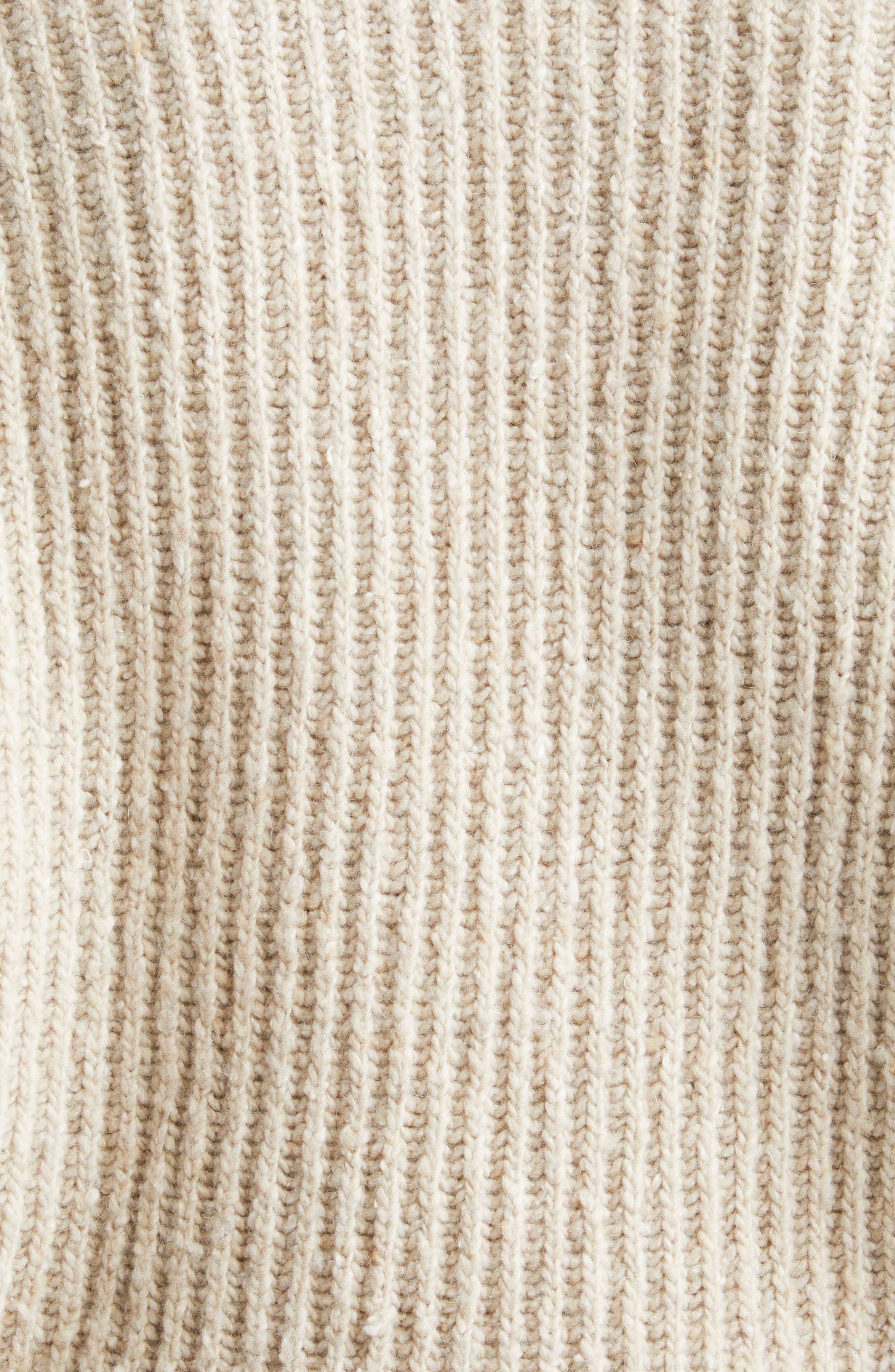 R13 Split Hem Wool Blend Cardigan in Oatmeal Tweed at Nordstrom - 7