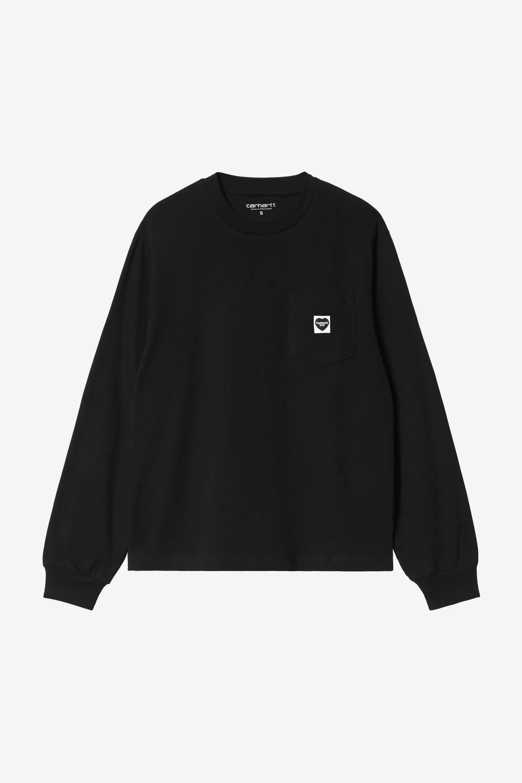 Women’s Long Sleeve Pocket Small Heart T-Shirt - 1
