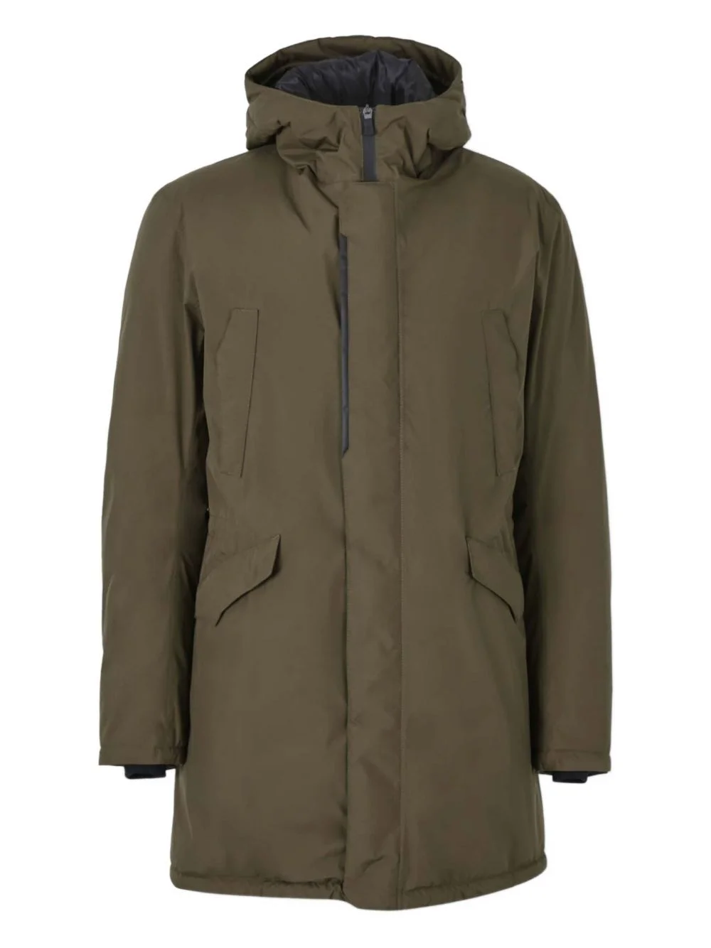 zip-up fastening parka - 1