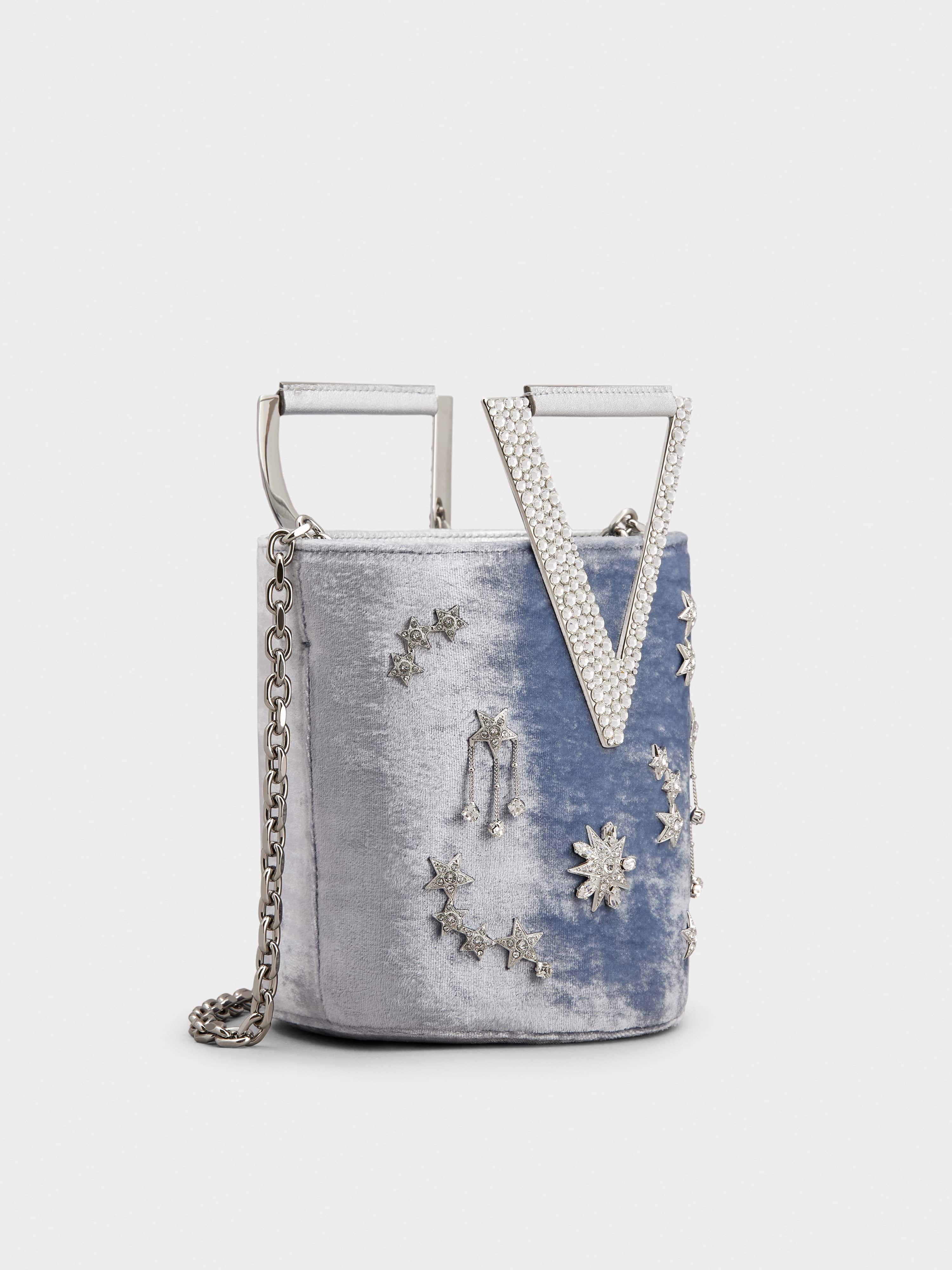 RV Strass Constellation Mini Bag in Velvet - 3
