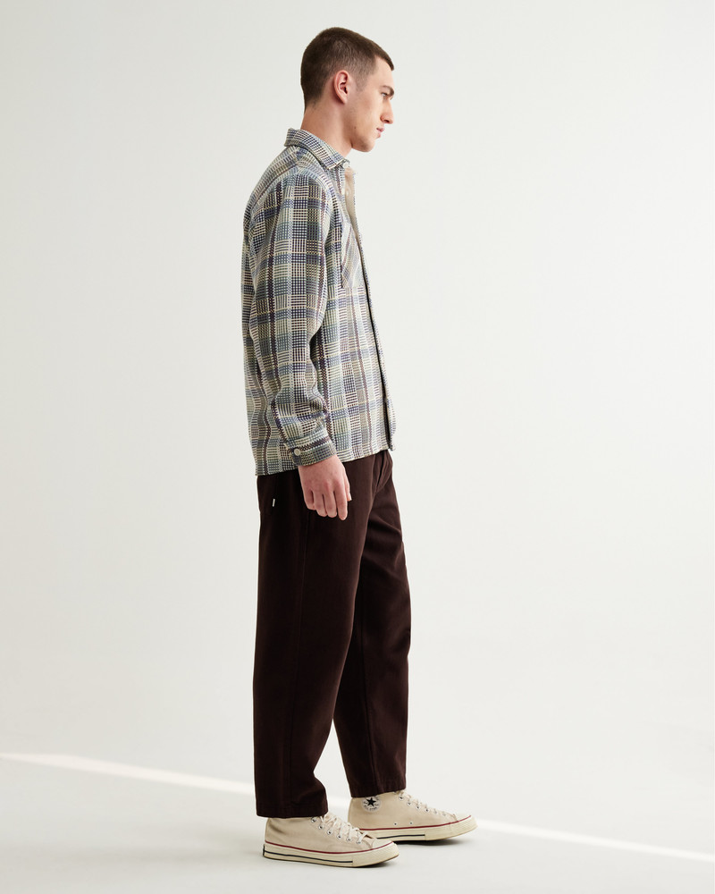 Whiting - Blue And Green Basket Weave Overshirt 4