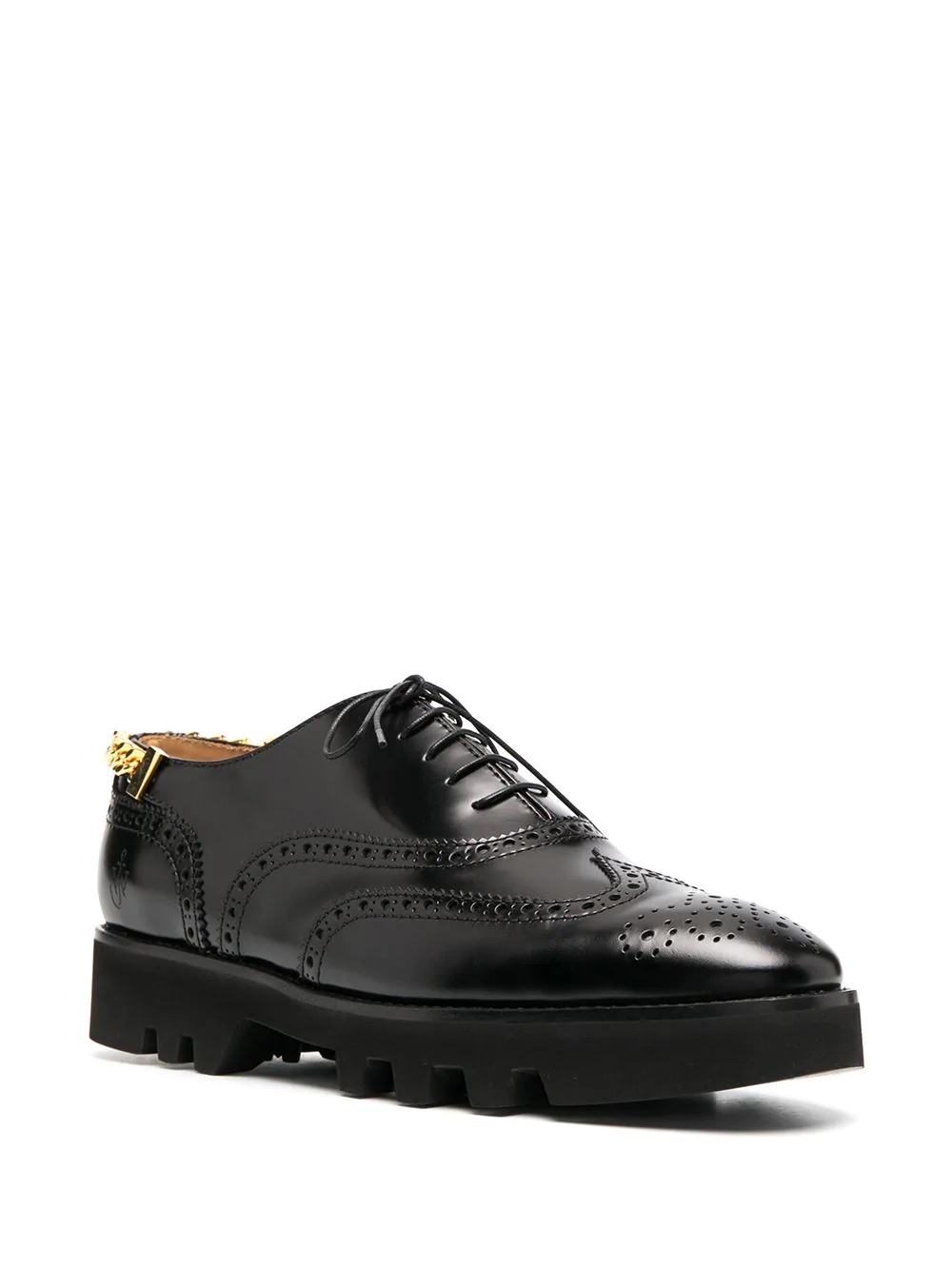 chain-detail lug-sole brogues - 2