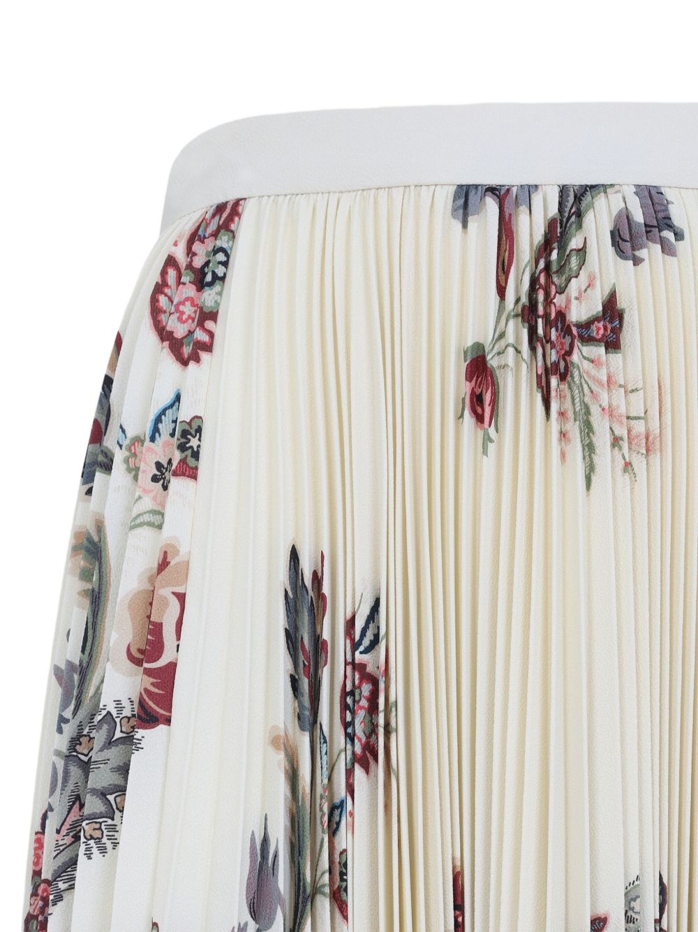 pleated floral-print skirt - 3