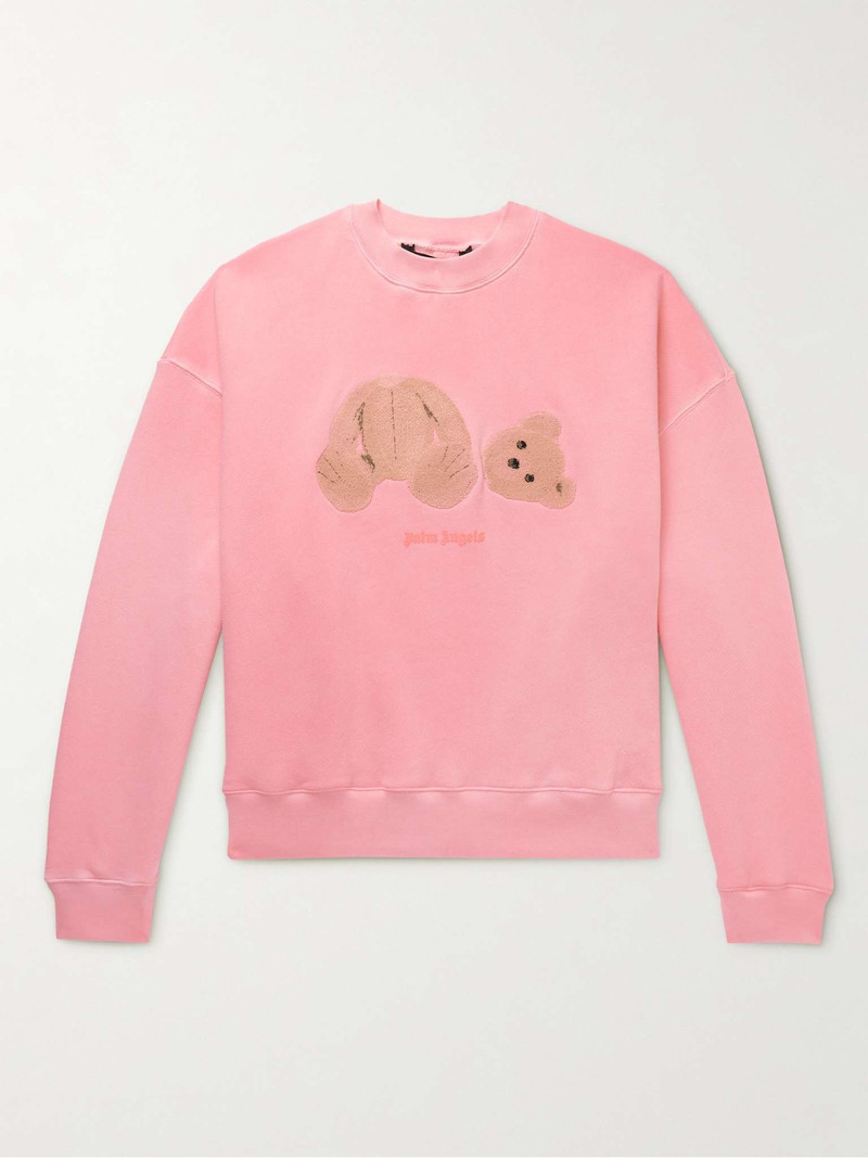 Bouclé-Trimmed Cotton-Jersey Sweatshirt - 1