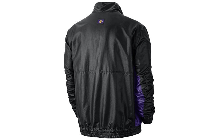 Nike Lightweight NBA Los Angeles Lakers Sports Jacket Black CJ7115-010 - 2