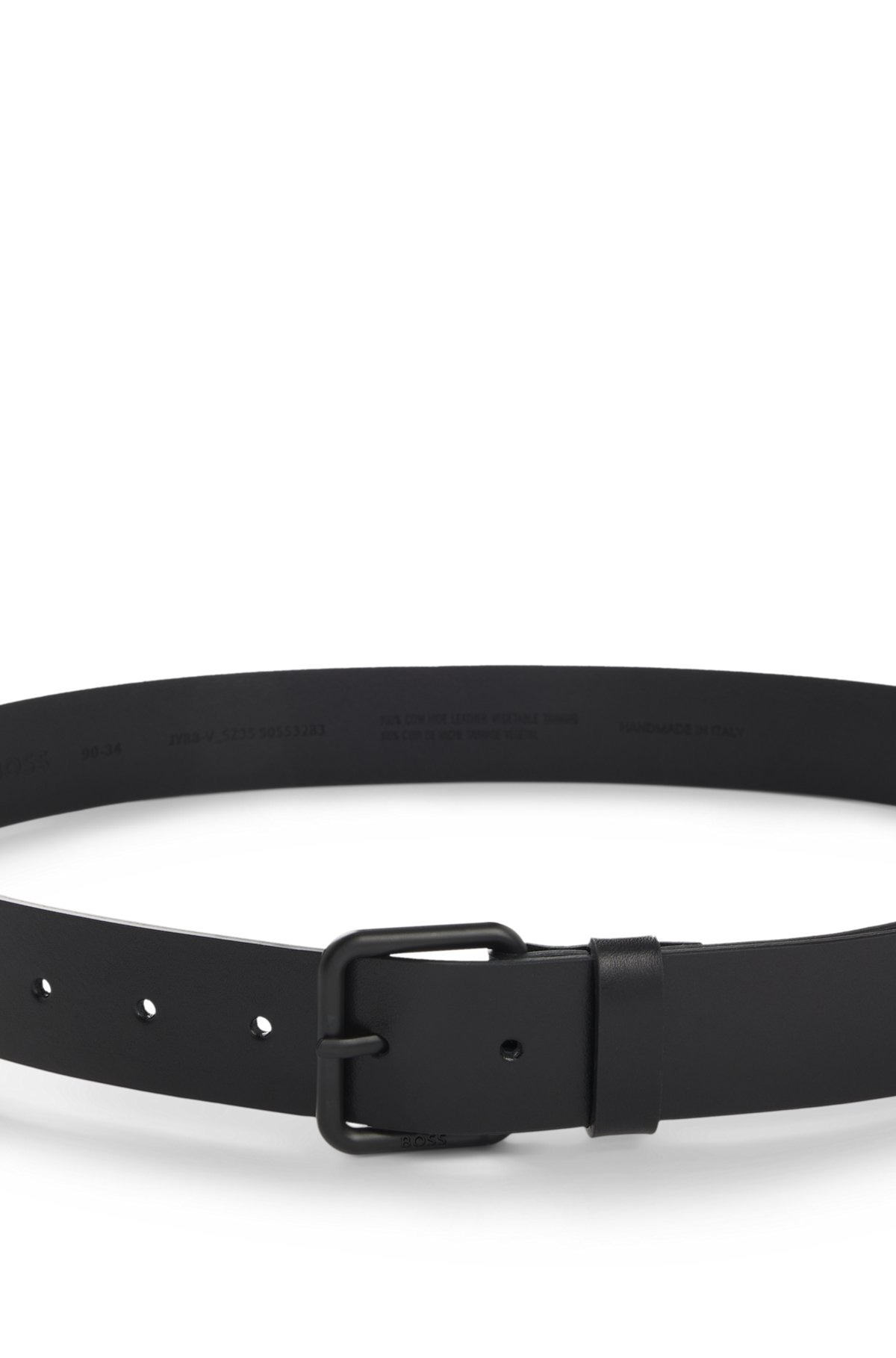 ITALIAN-LEATHER BELT WITH TONAL BUCKLE - 4