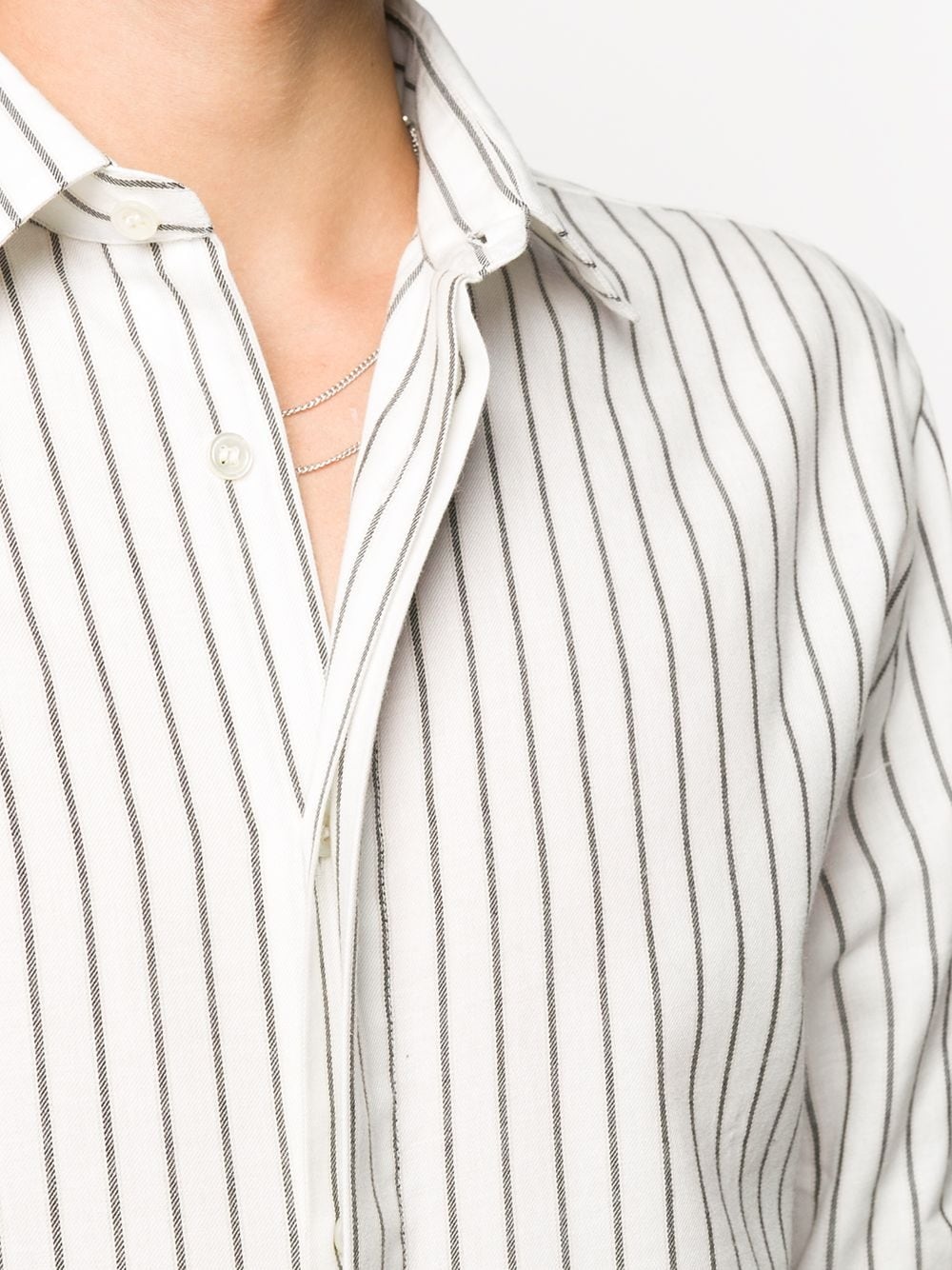 striped fitted shirt - 5