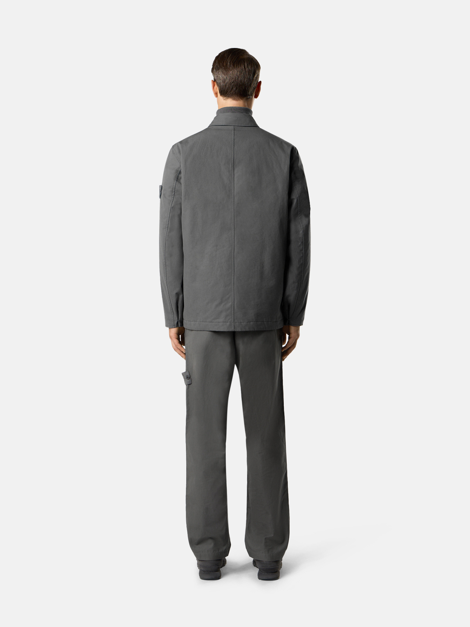 A100001 WEATHERPROOF COTTON CANVAS_STONE ISLAND GHOST - 6