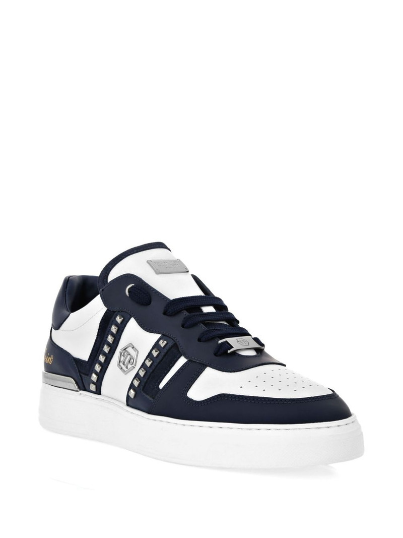 PHILIPP PLEIN studded panelled sneakers outlook