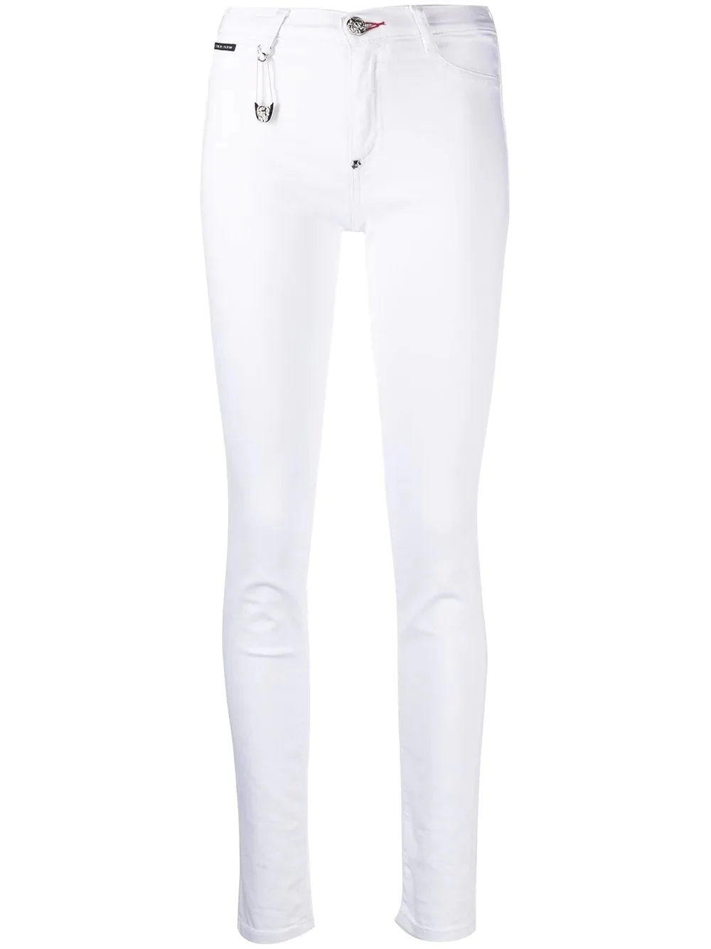 high-waisted cotton jeggings - 1