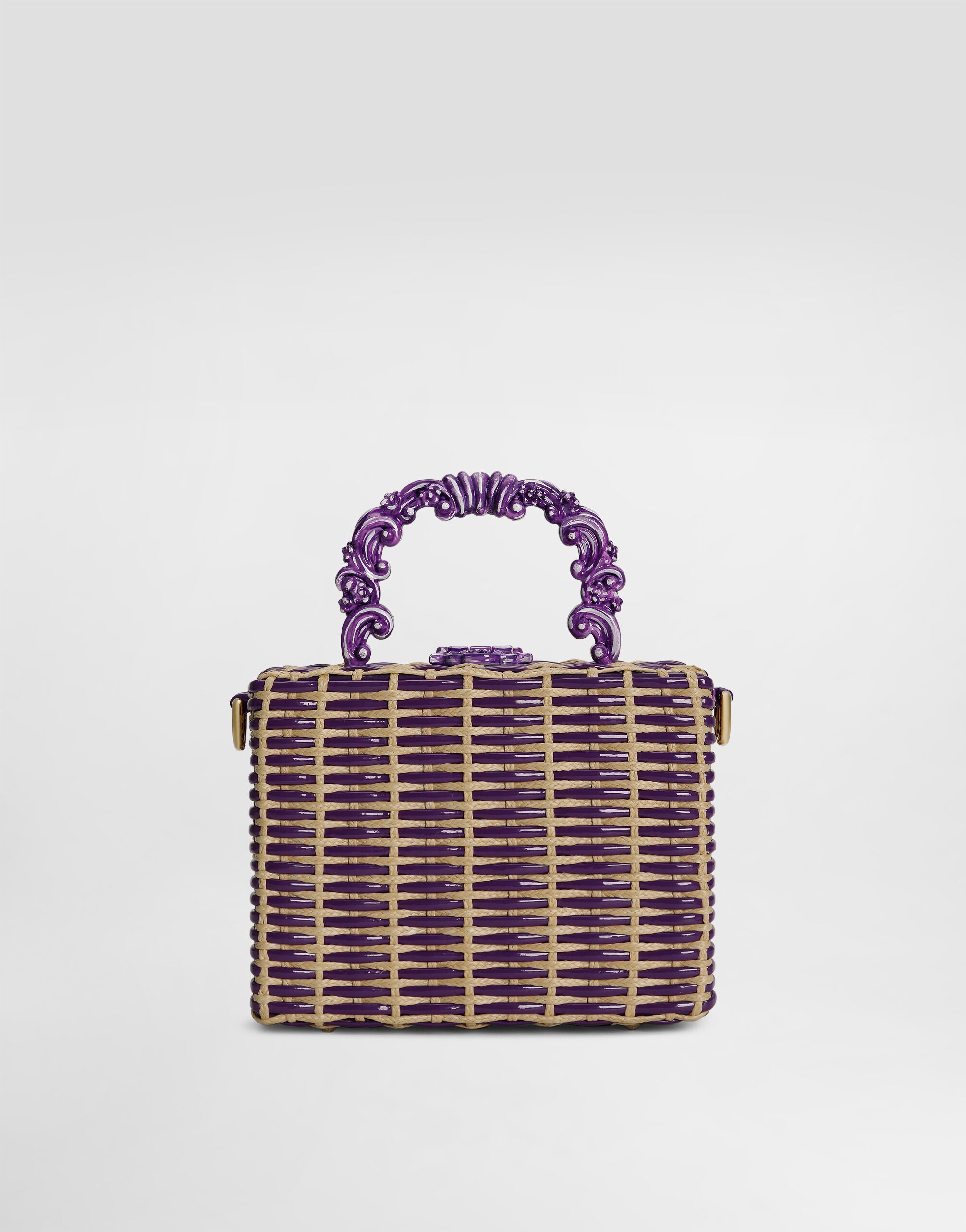 Woven dolce Box handbag - 4