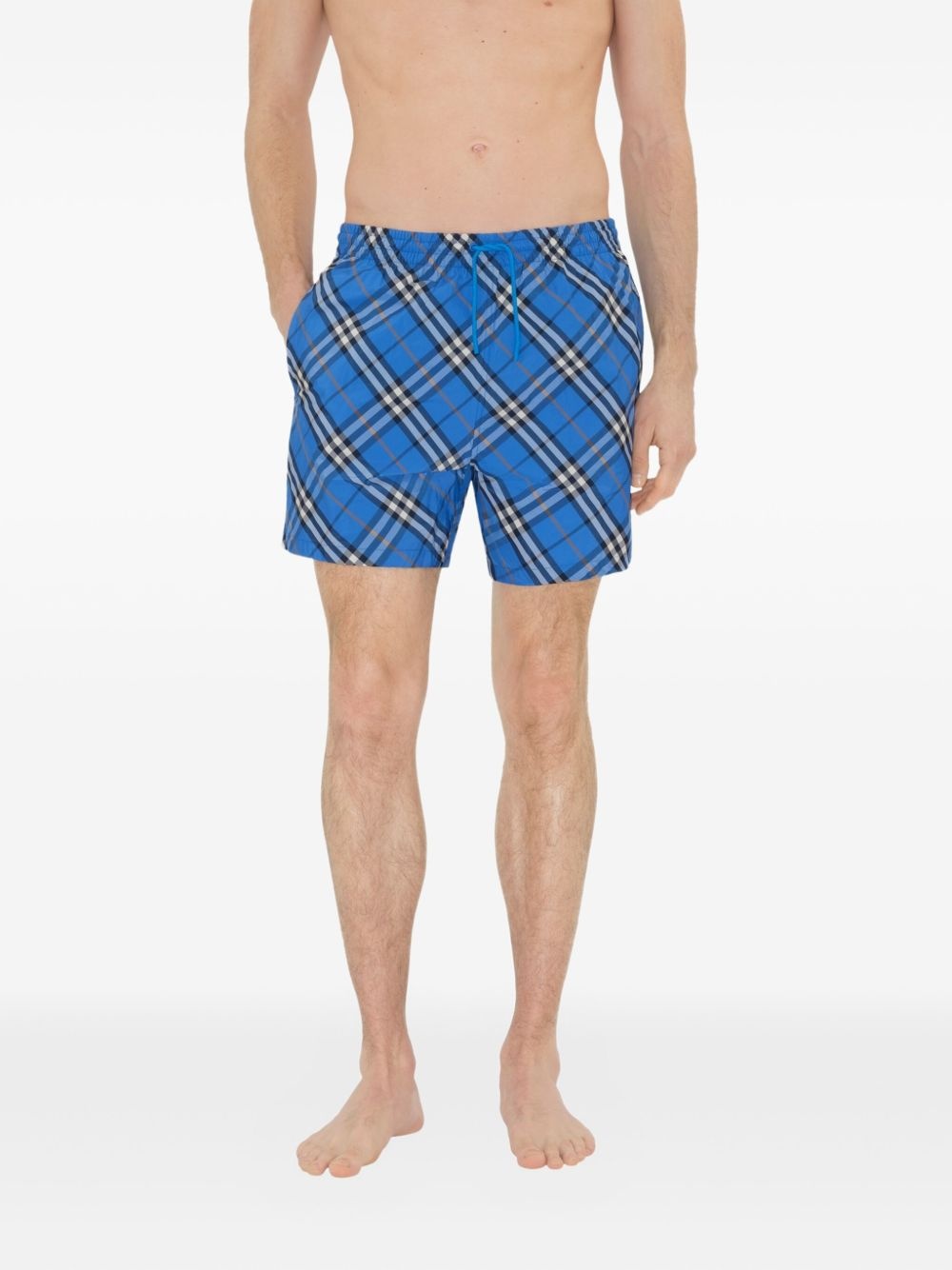 checked swim shorts - 3