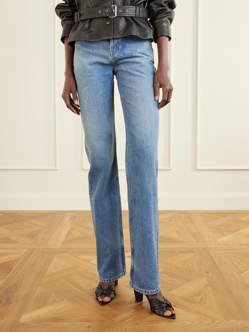 SAINT LAURENT Franciane Twisted Leather Mules outlook