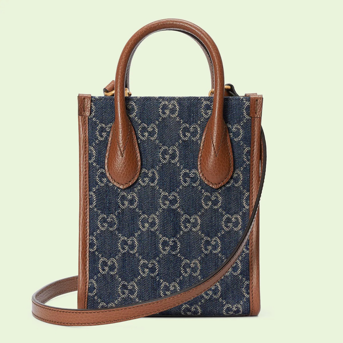 Mini tote bag with Interlocking G - 7