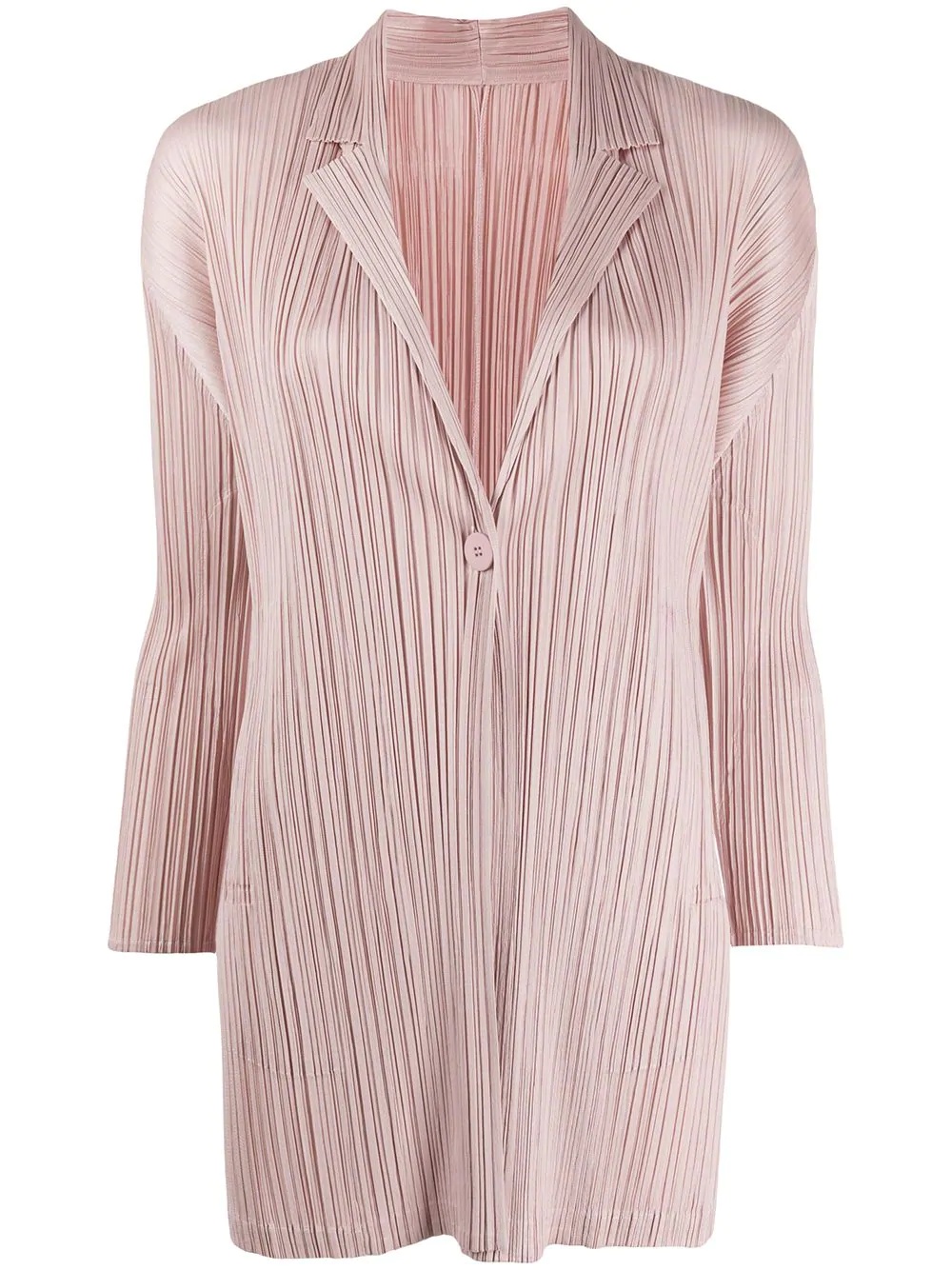 pleated blazer - 1