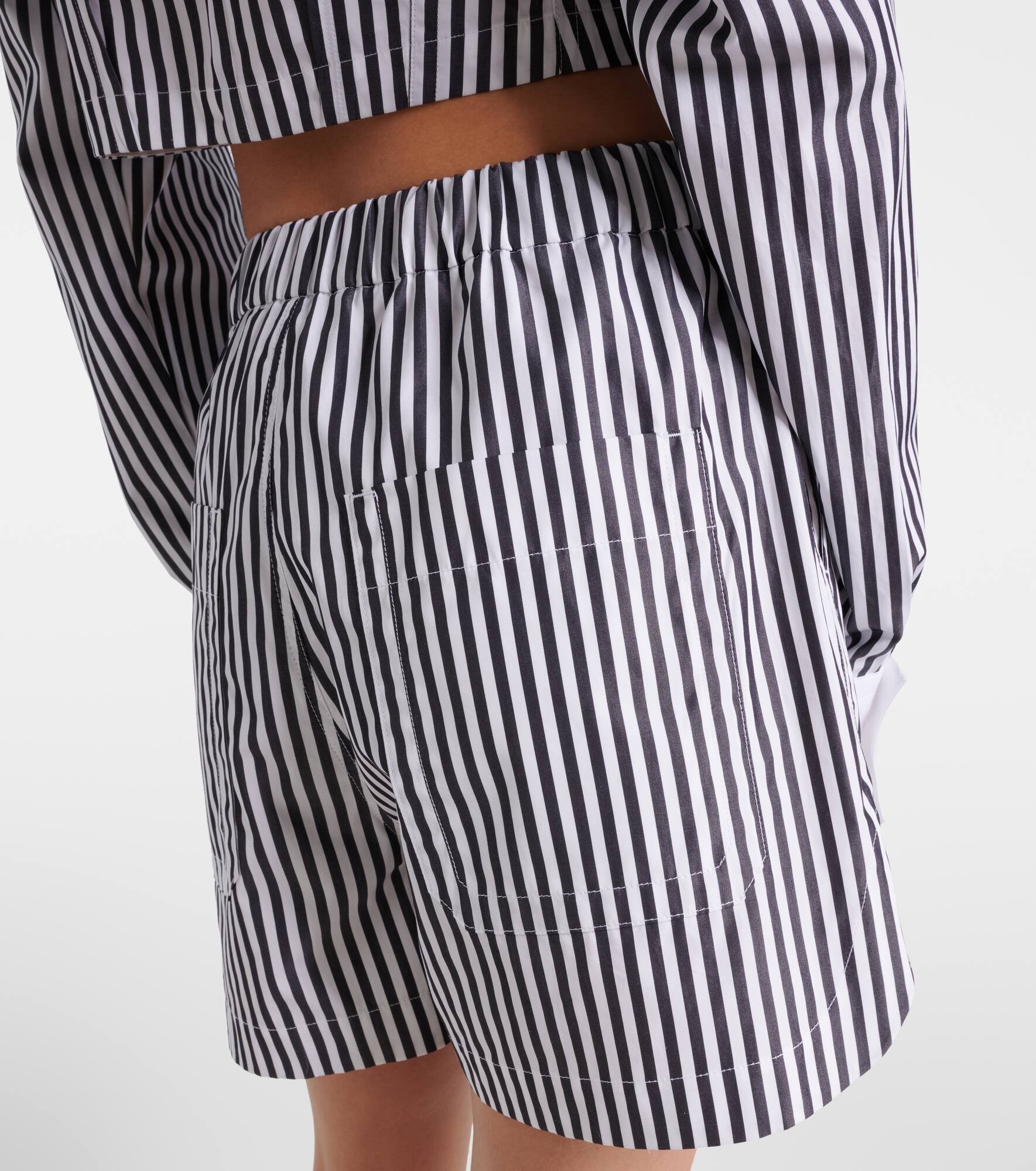 Muscari striped cotton shorts - 5