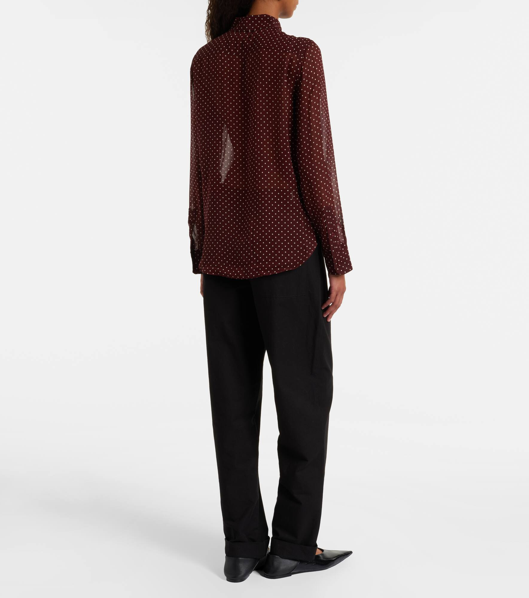 Gaia polka-dot silk shirt - 3