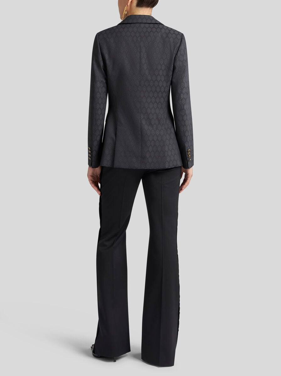 WOOL JACQUARD JACKET - 4