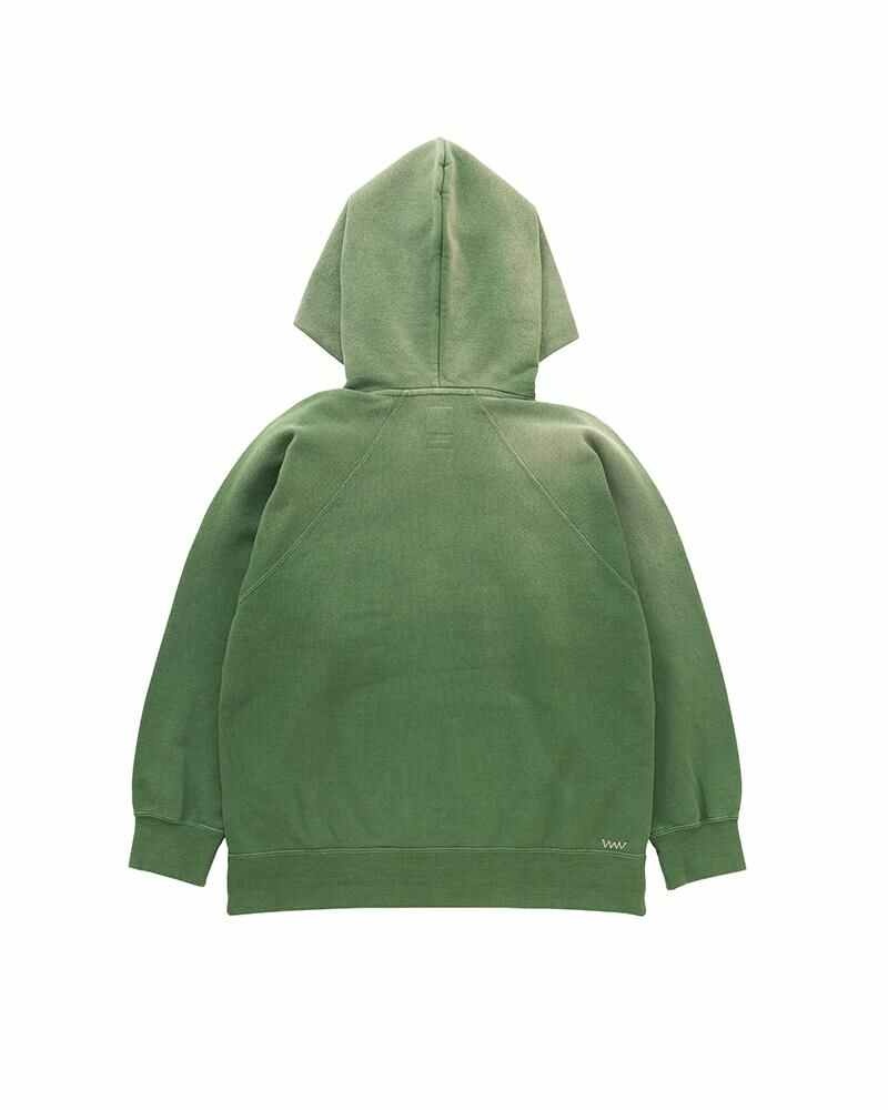 RAGLAN HOODIE P.O. CRASH W GREEN - 2