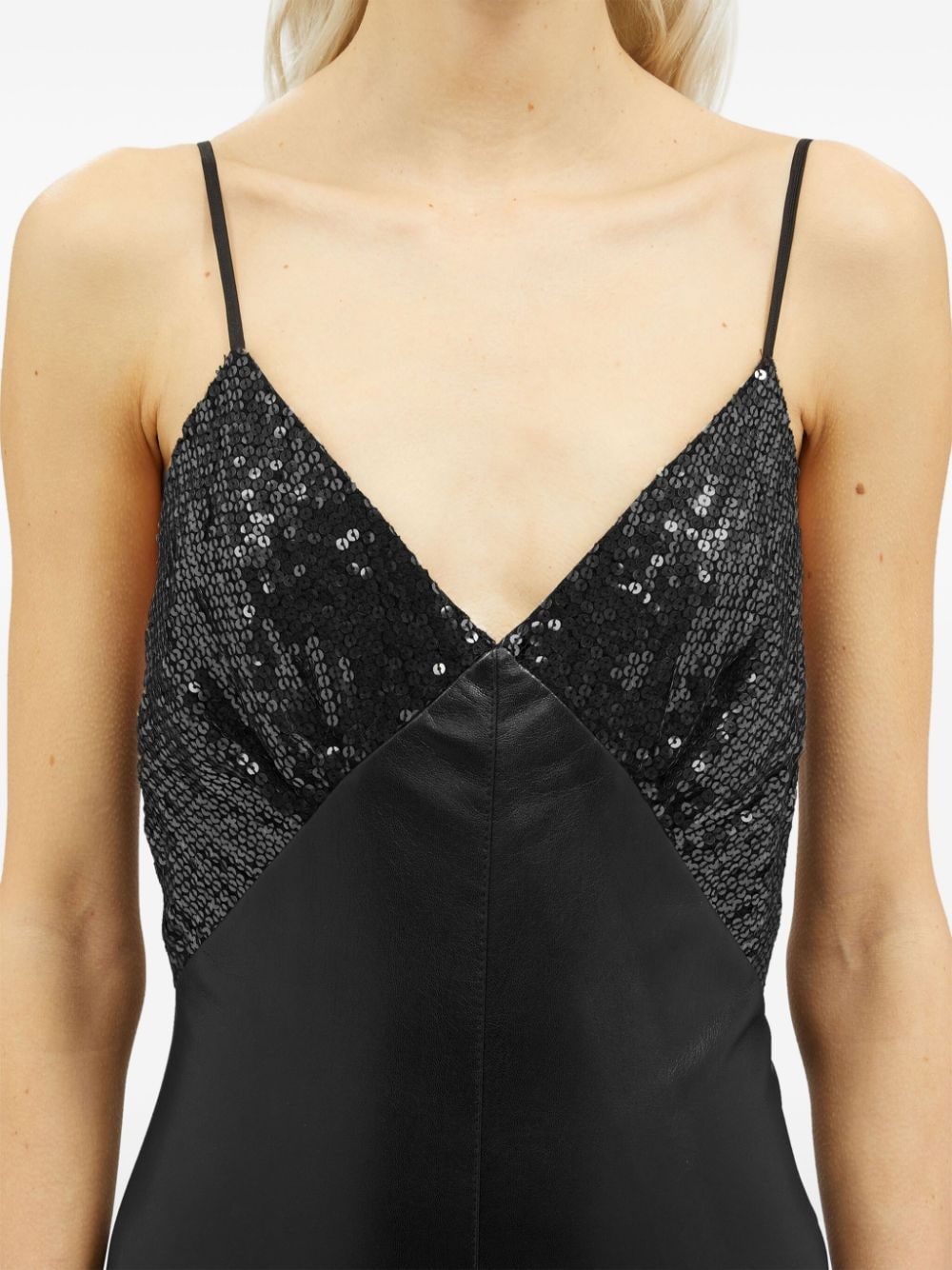 sequin-embellished midi dress - 5
