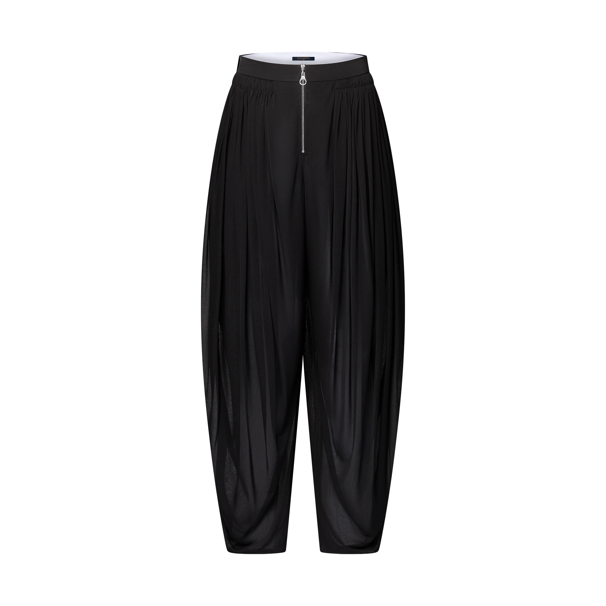 Sheer Pleated Pants - 1