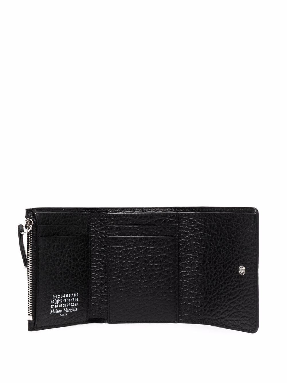 four-stitch grained-leather wallet - 3