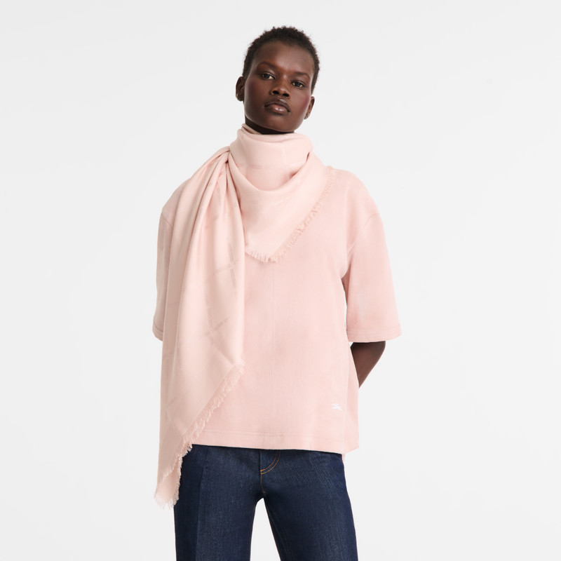 Le Roseau Shawl Petal Pink - Silk Blend 1