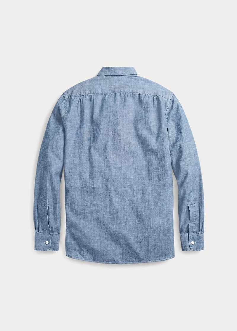 RRL by Ralph Lauren Slim Fit Chambray Shirt outlook