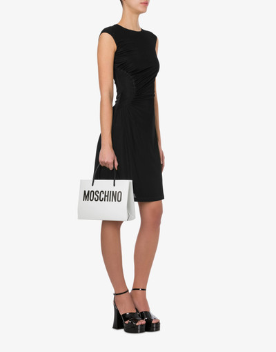 Moschino SMALL CALFSKIN SHOPPER WITH LOGO outlook