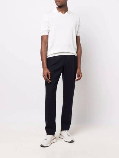 Brunello Cucinelli short-sleeve cotton polo shirt outlook