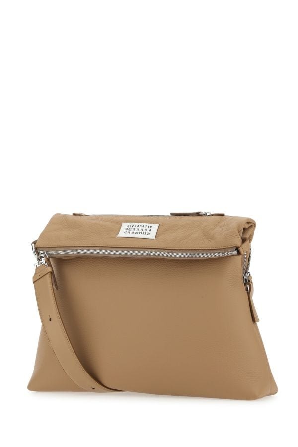 MAISON MARGIELA Camel Leather Crossbody Bag - 2