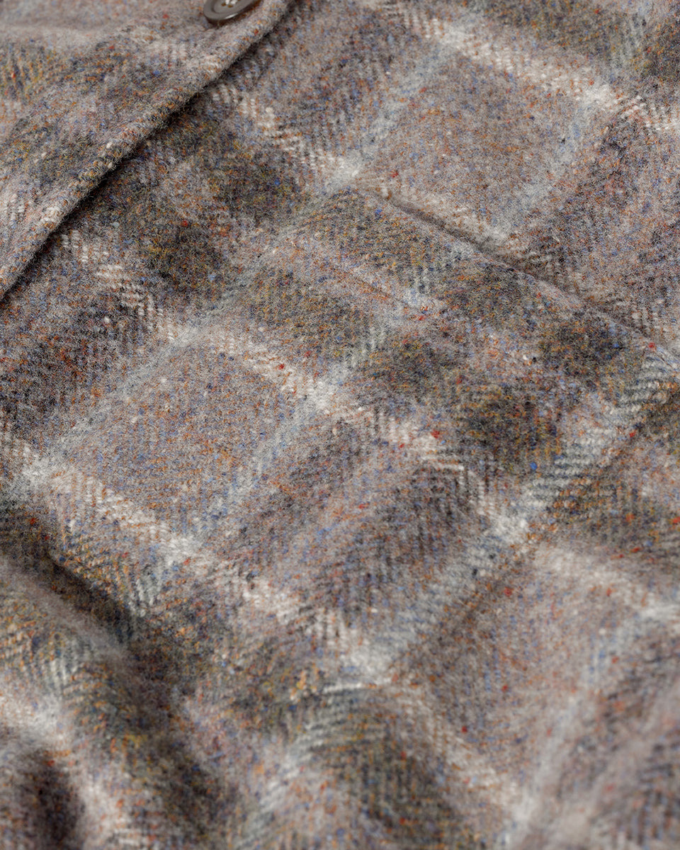 Slate Tweed Check Oversized Shirt - 6