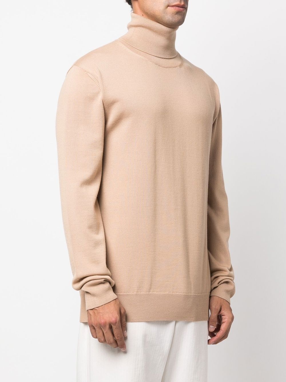 fine-knit roll-neck jumper - 3