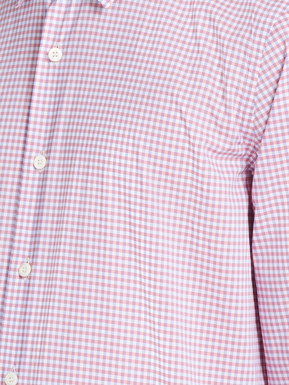 long-sleeved checked shirt - 5