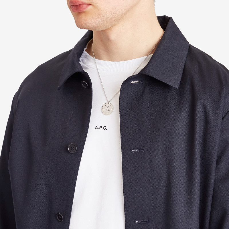 A.P.C. A.P.C. Eloi Perforated Logo Necklace outlook
